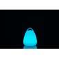 Lâmpada LED exterior transportável em plástico branco 19x19x24 cm Lâmpada LED exterior transportável em plástico branco 19x19x24 cm