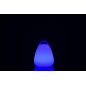 Lâmpada LED exterior transportável em plástico branco 19x19x24 cm Lâmpada LED exterior transportável em plástico branco 19x19x24 cm
