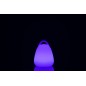Lámpara LED exterior portátil de plástico blanco de 19x19x24 cm Lámpara LED exterior portátil de plástico blanco de 19x19x24 cm