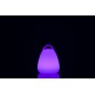 Lâmpada LED exterior transportável em plástico branco 19x19x24 cm Lâmpada LED exterior transportável em plástico branco 19x19x24 cm