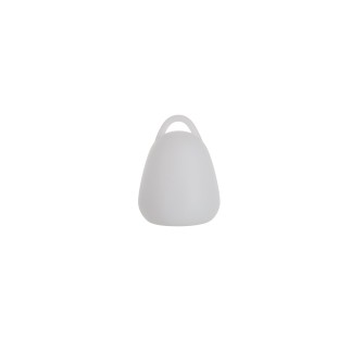 Lámpara LED exterior portátil de plástico blanco de 19x19x24 cm