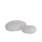 Lámpara LED exterior en forma de piedras de plástico blanco de 40x32x18 cm Lámpara LED exterior en forma de piedras de plástico blanco de 40x32x18 cm