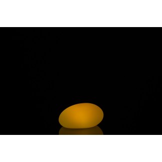 Lâmpada LED exterior em plástico branco 19x24x12 cm