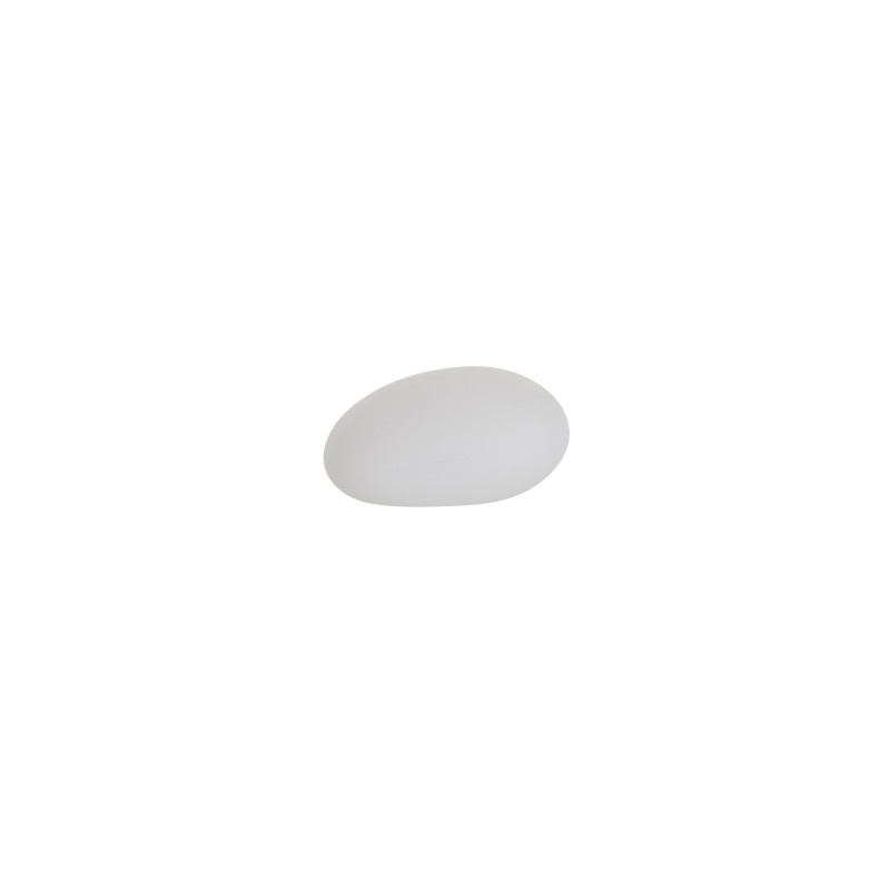 Lampe LED extérieur en forme de cailloux en plastique blanc 19x24x12 cm Lampe LED extérieur en forme de cailloux en plastique blanc 19x24x12 cm