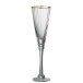 Lot de 6 verres à champagne transparent 7x7x27 cm Lot de 6 verres à champagne transparent 7x7x27 cm
