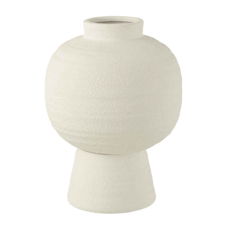 Vase lanterne en céramique blanc 25x25x33 cm Vase lanterne en céramique blanc 25x25x33 cm