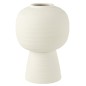 Vase lanterne en céramique blanc 28x28x39.5 cm Vase lanterne en céramique blanc 28x28x39.5 cm