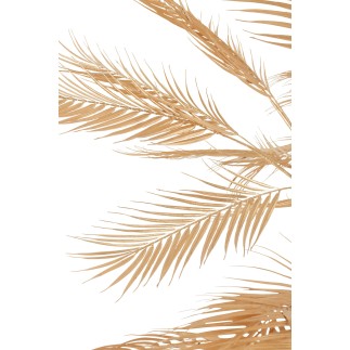 Arbre feuilles de palmier en métal or 180x180x250 cm