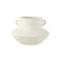 Vase en céramique blanc 26x26x18 cm Vase en céramique blanc 26x26x18 cm