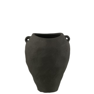 Vase en céramique noir 29.5x29.5x38 cm