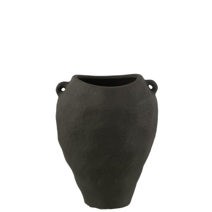 Vase en céramique noir 29.5x29.5x38 cm