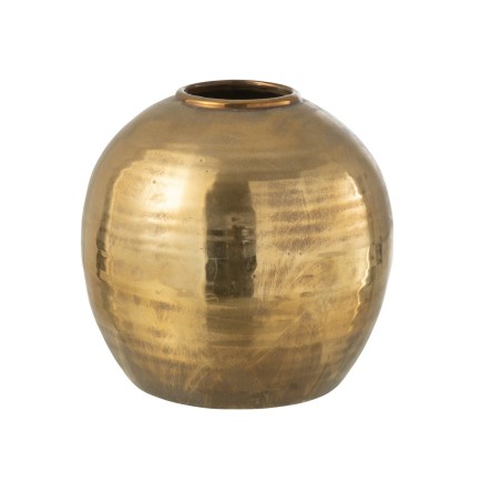 Vase en céramique doré 30x30x28 cm