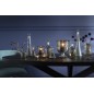 Vase en verre gris 11.5x11.5x16 cm Vase en verre gris 11.5x11.5x16 cm