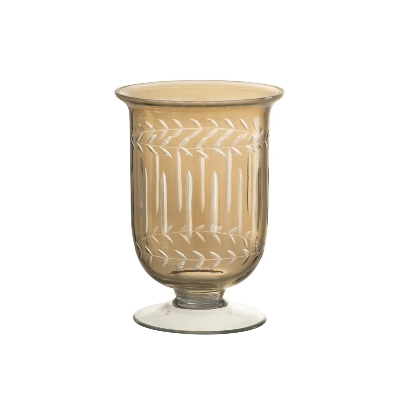 Vase en verre gris 11.5x11.5x16 cm Vase en verre gris 11.5x11.5x16 cm