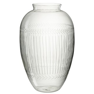 Vase en verre transparent 37x37x61 cm
