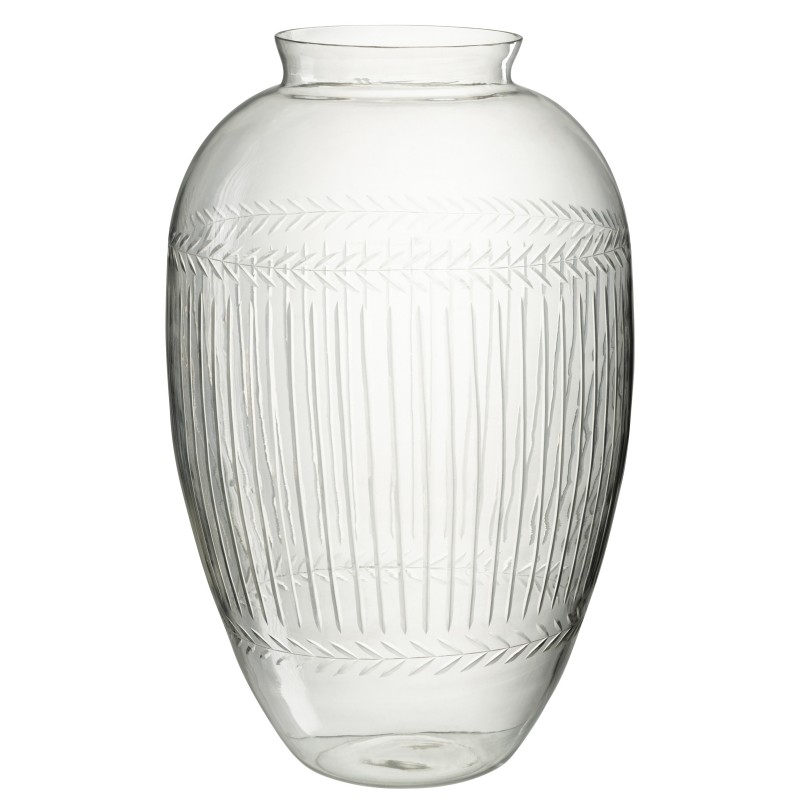 Vase en verre transparent 37x37x61 cm Vase en verre transparent 37x37x61 cm