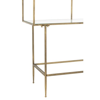 etag 3 planches metal/verre or