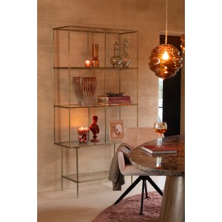 etag 3 planches metal/verre or