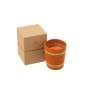 Bougie parfumée dans verre orange 55h - 12.5x12.5x15.5 cm Bougie parfumée dans verre orange 55h - 12.5x12.5x15.5 cm