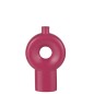 Vase abstrait en céramique fuchsia 17.5x5.5x27.5 cm
