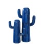Cactus de poliresina azul 22.5x17x42 cm Cactus de poliresina azul 22.5x17x42 cm