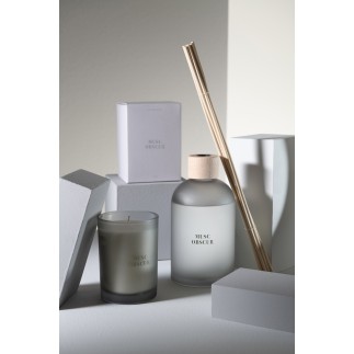 Bougie senteur «Musc Obscur» 38h en paraffine blanche 8.5x8.5x12.5 cm
