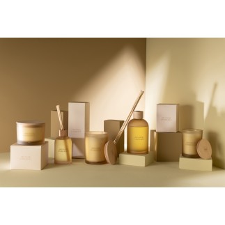 Diffuseur d’accords essentiels «Oranger Ensoleillé» 250ml en verre 7.5x7.5x27.5 cm