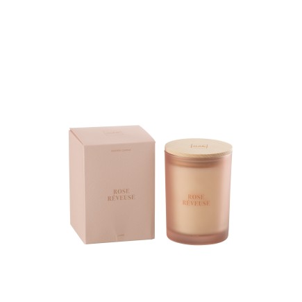 BOUGIE SENT ROSE RÊVEUSE-45H