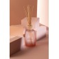Diffuseur d’accords essentiels «Rose Rêveuse» 250ml en verre 7.5x7.5x27.5 cm