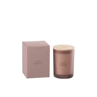 Vela perfumada «Higo Frívolo» 52h en parafina blanca 10.5x10.5x14 cm