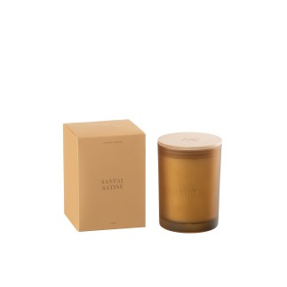 BOUGIE SENT SANTAL SATINÉ-45H