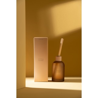 Diffuseur d’accords essentiels «Santal Satiné» 250ml en verre 7.5x7.5x27.5 cm