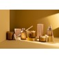 Diffuseur d’accords essentiels «Santal Satiné» 250ml en verre 7.5x7.5x27.5 cm