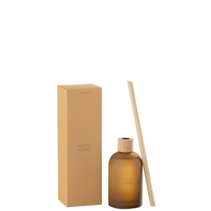 Difusor de esencias «Santal Satiné» 500ml de vidrio 9.5x9.5x35.5 cm