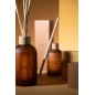 Diffuseur d’accords essentiels «Ambre Intime» 250ml en verre 7.5x7.5x27.5 cm