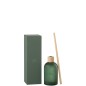 Diffuseur d’accords essentiels «Bois Givré» 250ml en verre 7.5x7.5x27.5 cm