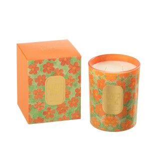 Vela perfumada "Flores de Naranjo" 70h portavelas de vidrio