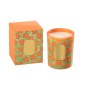 Bougie senteur "Orange Flowers» 70h photophore en verre 10.5x10.5x13.5 cm