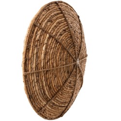 Set di 3 decorazioni da parete in foglia di banano e conchiglia