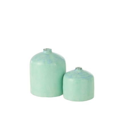 VASE LEONARD TERRA BLEU L