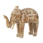 Statue éléphant en bois d’albasia marron 30x10x25 cm Statue éléphant en bois d’albasia marron 30x10x25 cm