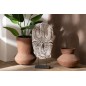 Estatueta máscara com suporte em madeira de albasia bege 39x14x80 cm Estatueta máscara com suporte em madeira de albasia bege 39x14x80 cm