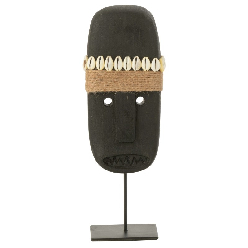 Estatua de cerámica negra 10x7x27 cm