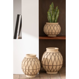 BLOEMPOT BERBER CEM BEIGE L
