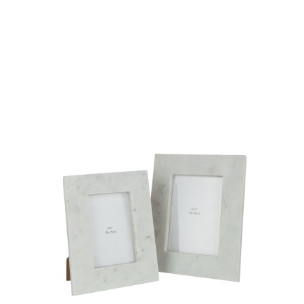 Cadre photo 13x18cm en marbre blanc 21x2x26 cm