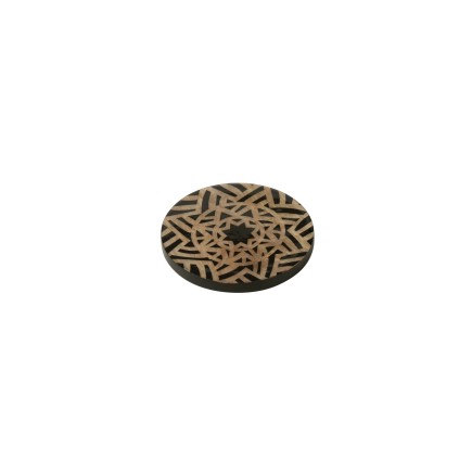Set de 4 sous-verres en bois de manguier noir D.10 cm