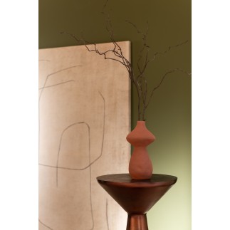 Vase champignon en céramique pastel 12x11.5x22.5 cm (Vendu par 3)