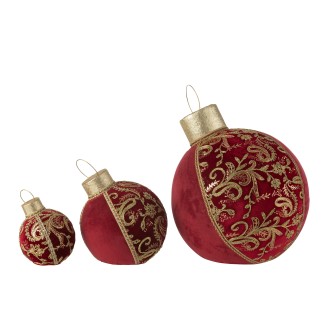 BOULE DÉCO MOTI PO/TEX RO/OR S