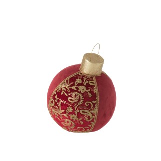 BOULE DÉCO MOTI PO/TEX RO/OR L