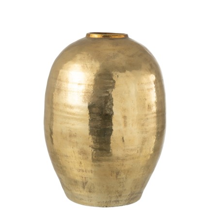 Vase haut en céramique doré 39x39x57 cm